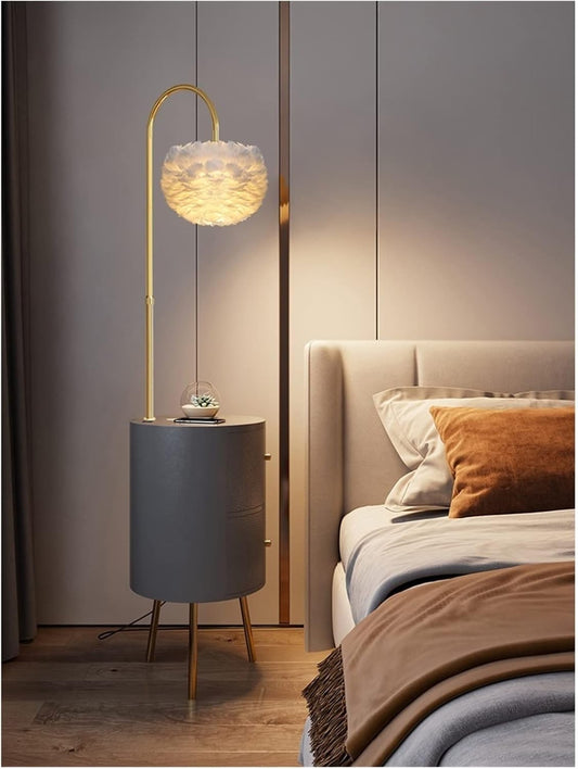 Bedside Charging Nightstand – Modern Bedroom Storage
