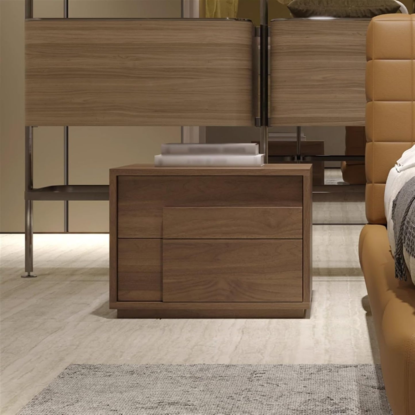 Modern Bedroom Nightstand – Bedside Storage Table