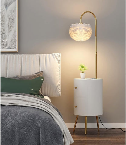 Bedside Charging Nightstand – Modern Bedroom Storage