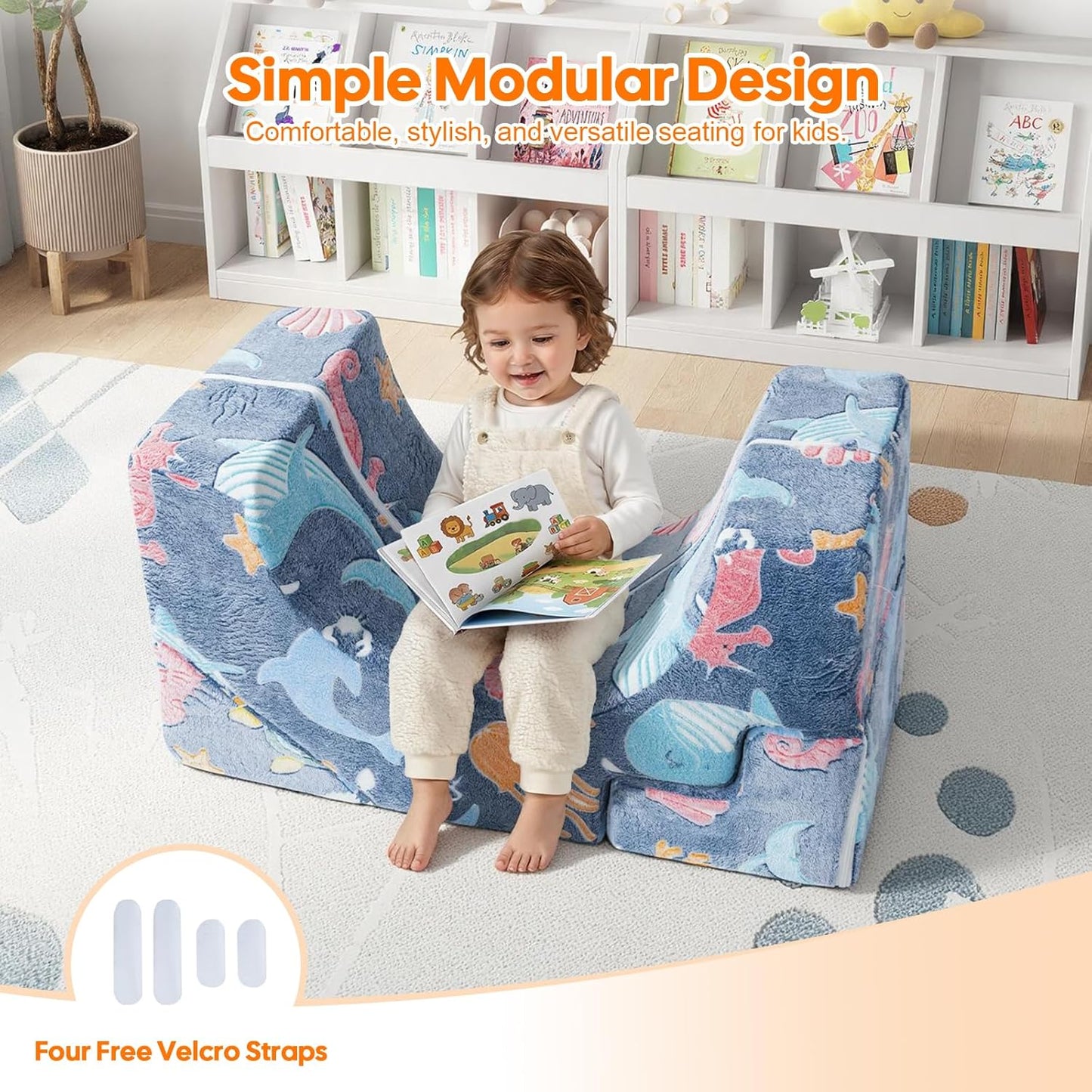 Toddler Foam Climbing Couch – Soft & Safe Play Sofa