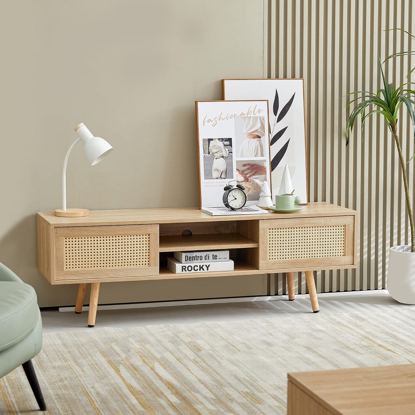 Farmhouse TV Console Table – Stylish Storage Solution