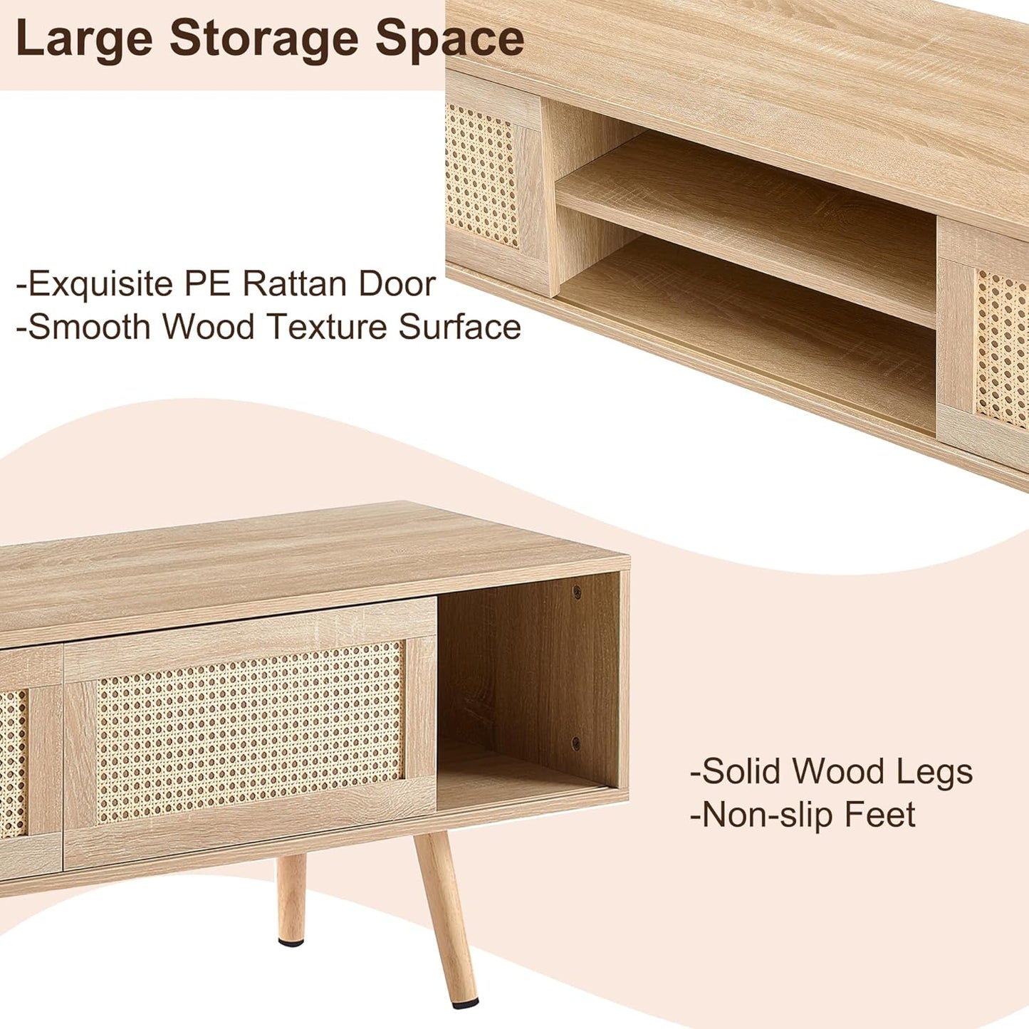 Farmhouse TV Console Table – Stylish Storage Solution