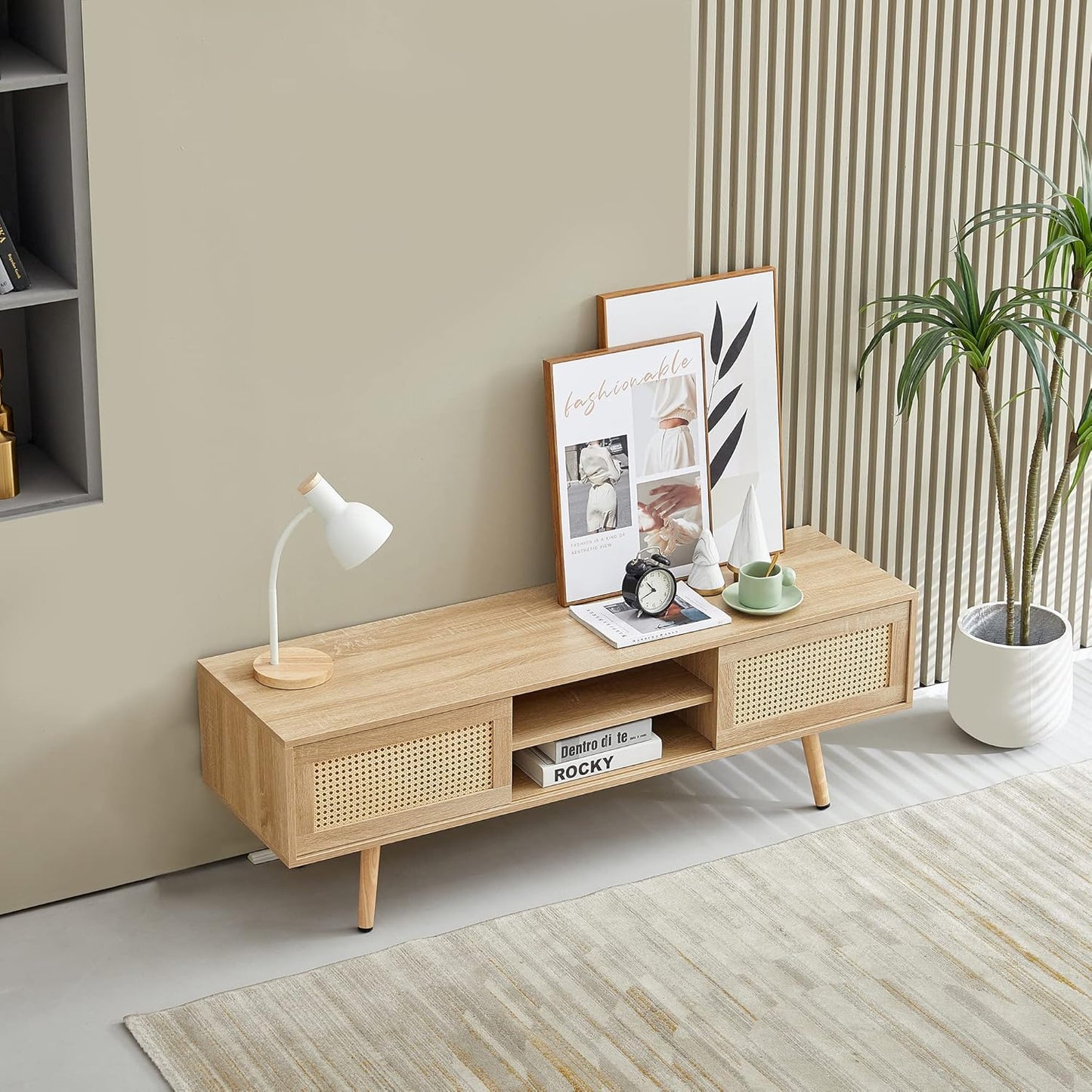 Farmhouse TV Console Table – Stylish Storage Solution