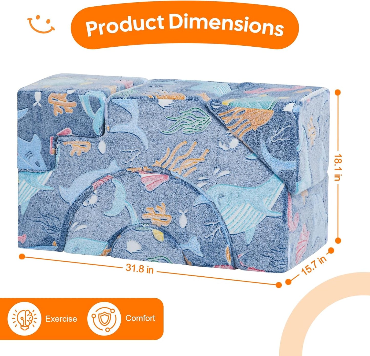 Toddler Foam Climbing Couch – Soft & Safe Play Sofa