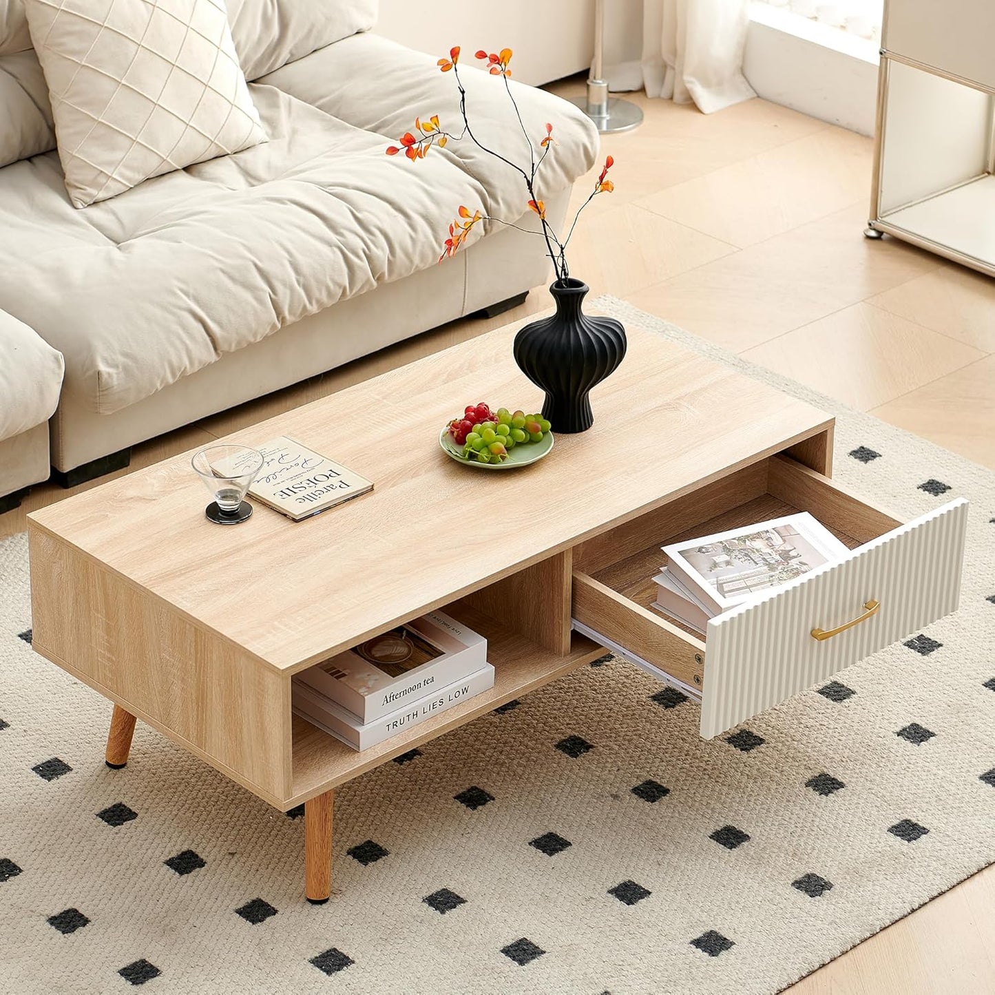 Natural Wood Rectangle Storage – Stylish & Functional